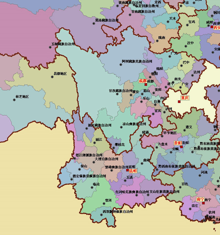 云贵高原横断山