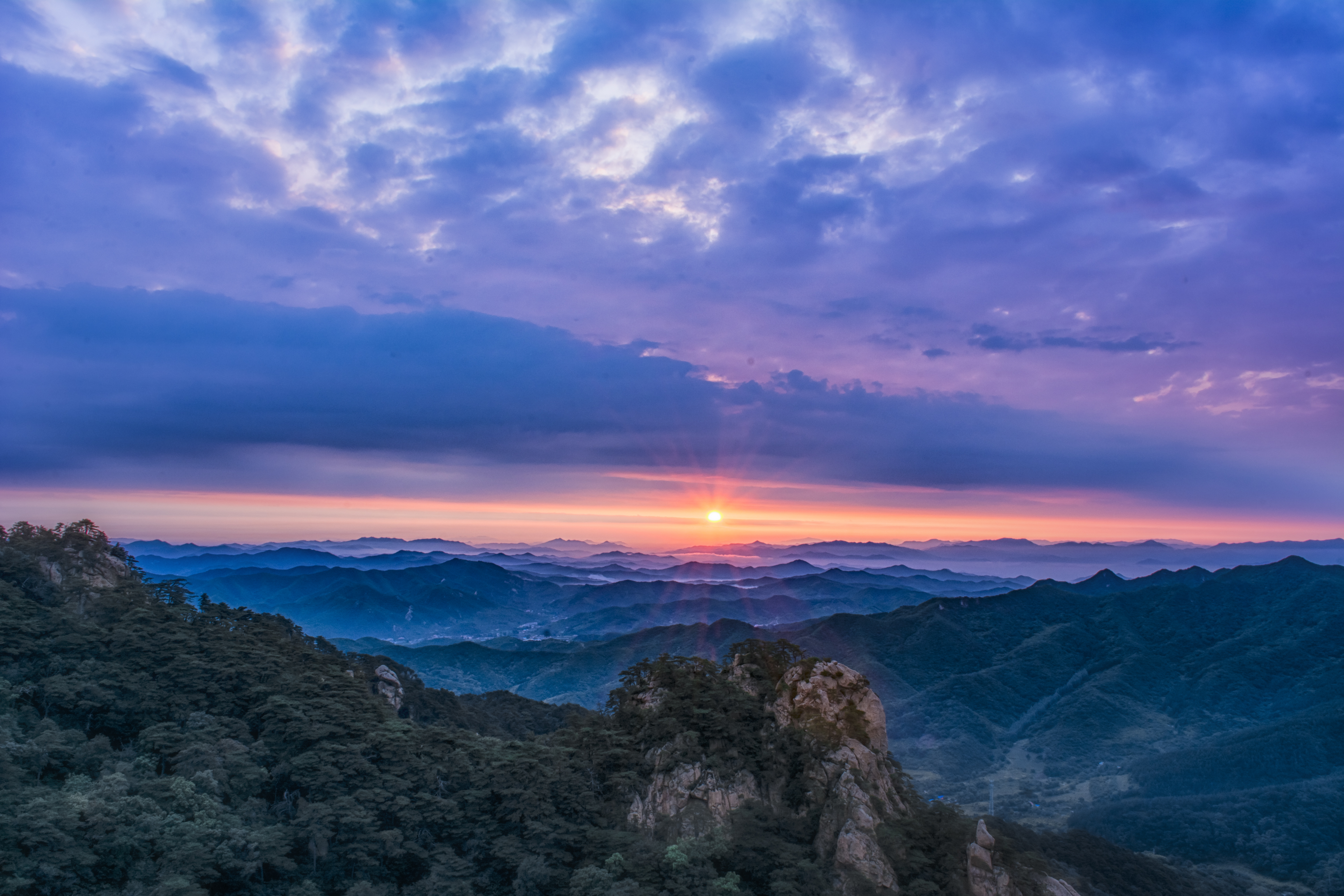 2020年6月27日千山日出美如仙境