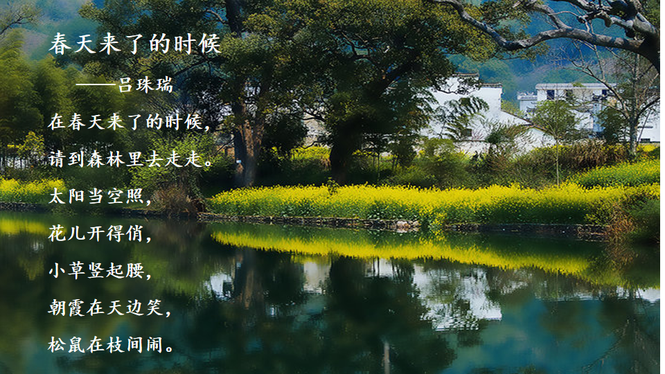 繁星浪花中泰中心小学405班短诗集二――诗歌让我们用明亮的眼睛看