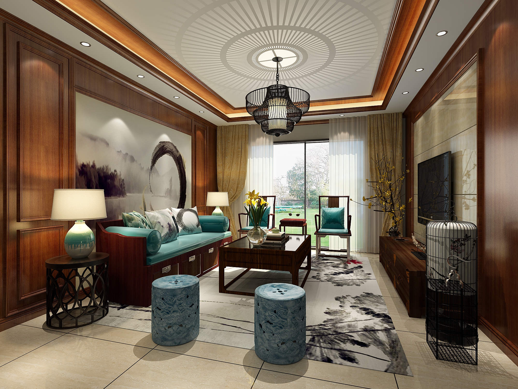 达芬奇集成墙板中式风格赏鉴