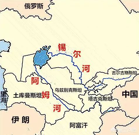 中亚咸海地图图片