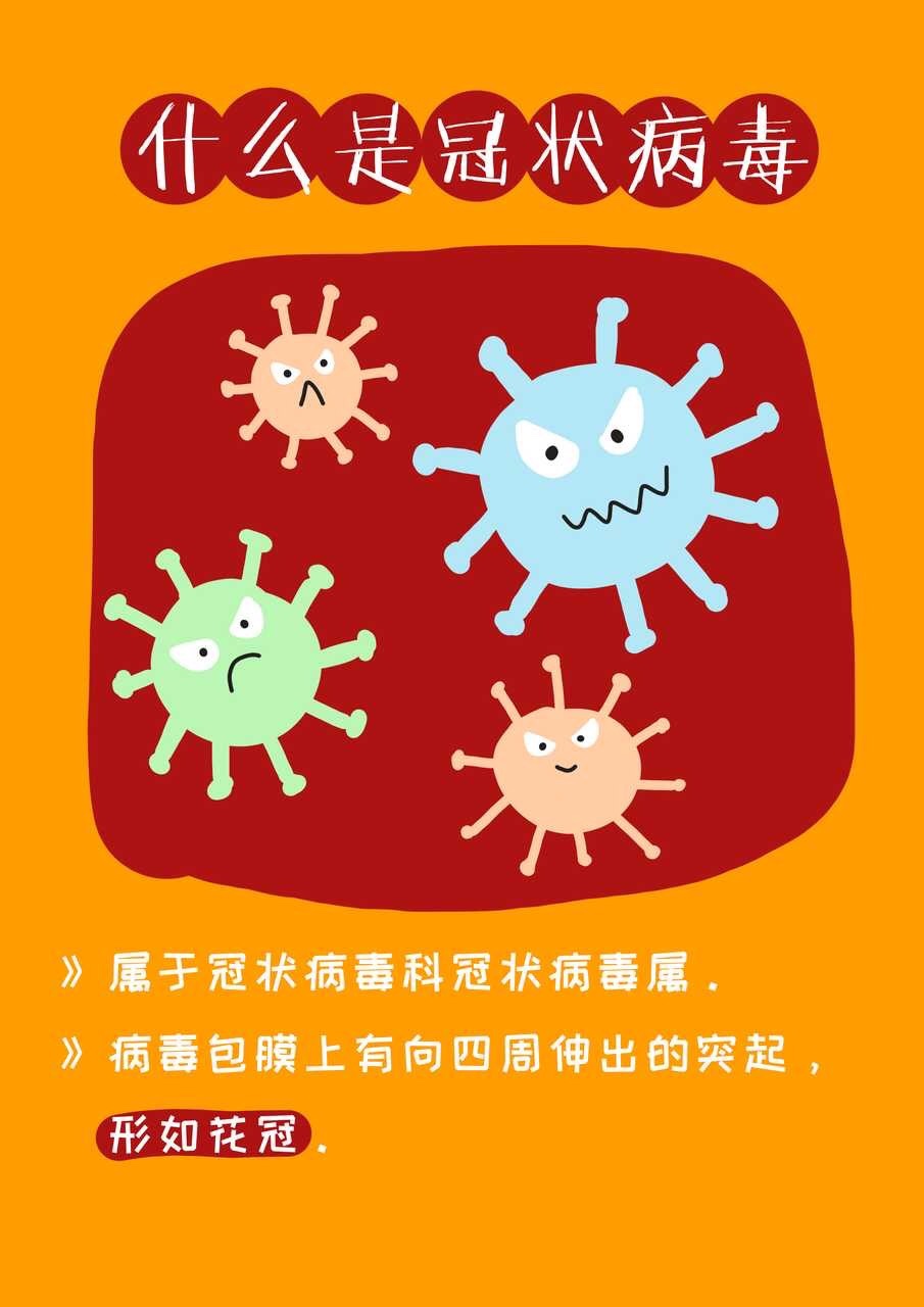 新型冠状病毒幼儿园图片