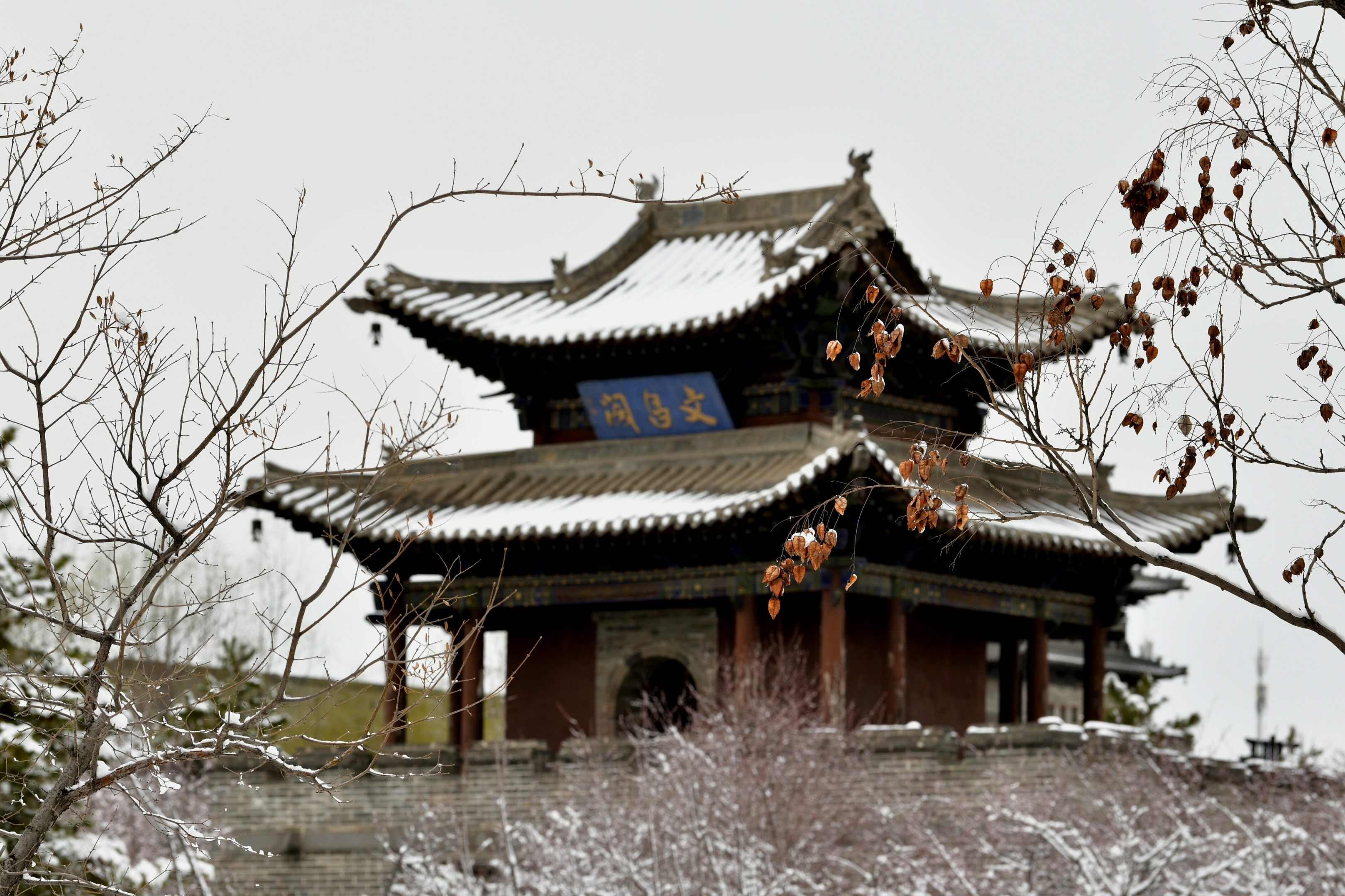 雪景古建筑.【首发】