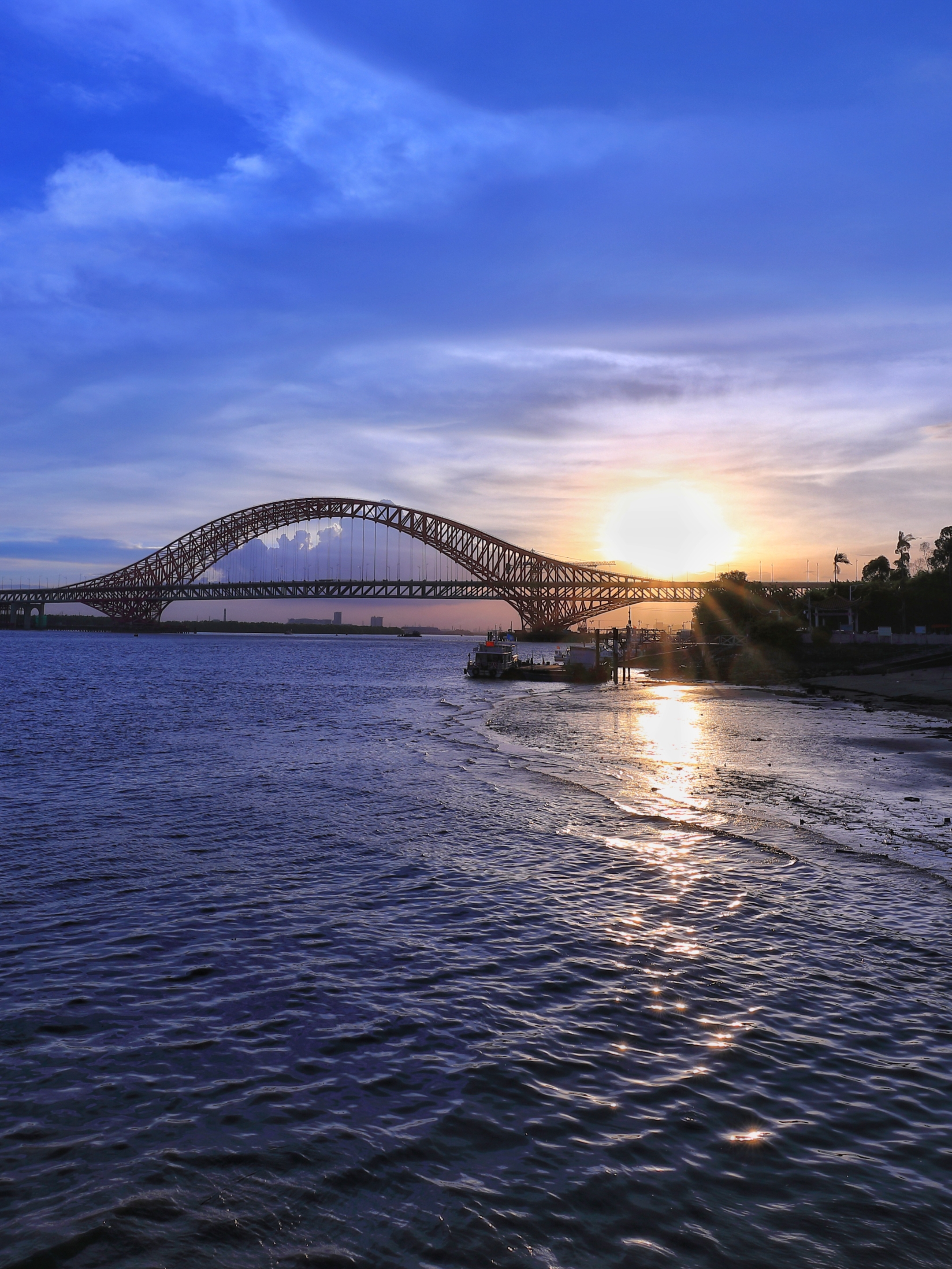 追逐日落:南沙明珠湾大桥【摄影首发】