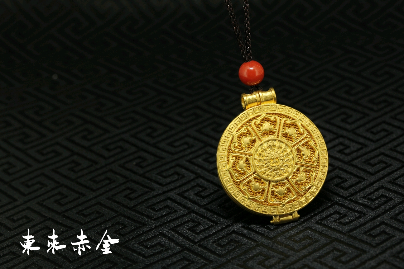 东来赤金纯手工传统饰品吊坠篇