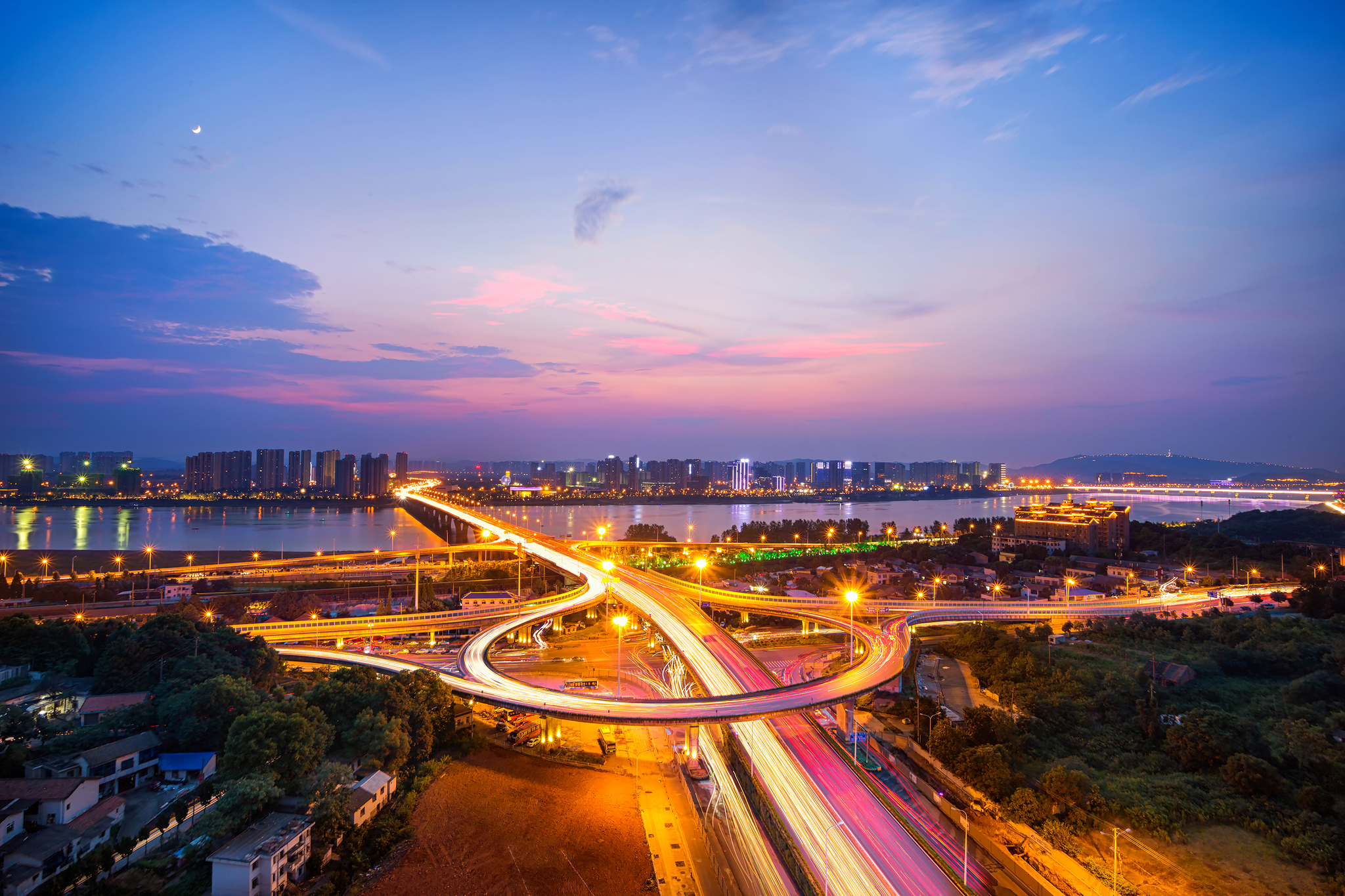 湘府路湘江大桥图片