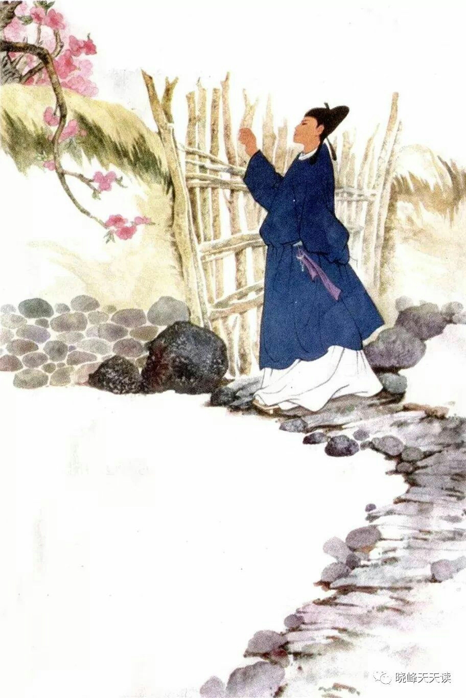 游园不值宋代:叶绍翁应怜屐齿印苍苔,小扣柴扉久不开.