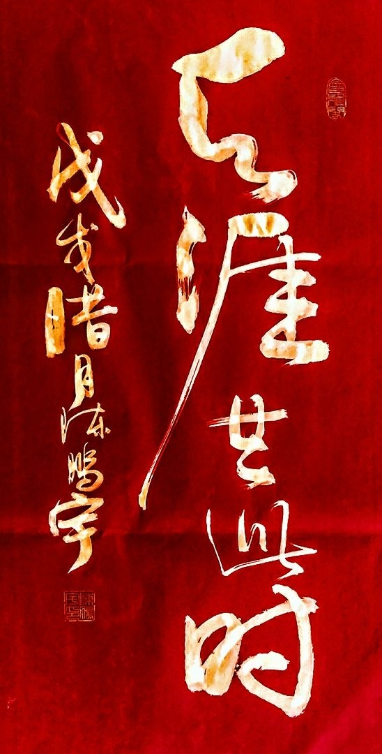 书法家/陈鹏宇挥毫文字:沧海一粟图:友人制作:沧海一粟