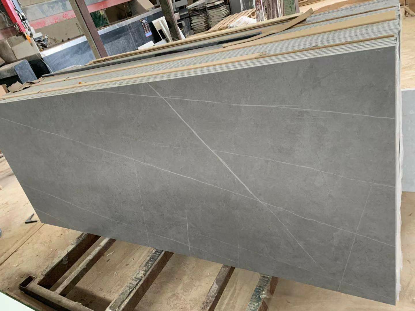 岩板,阿玛尼灰鱼肚白岩板鱼肚白鱼肚白鱼肚白下挂双盆1200*500