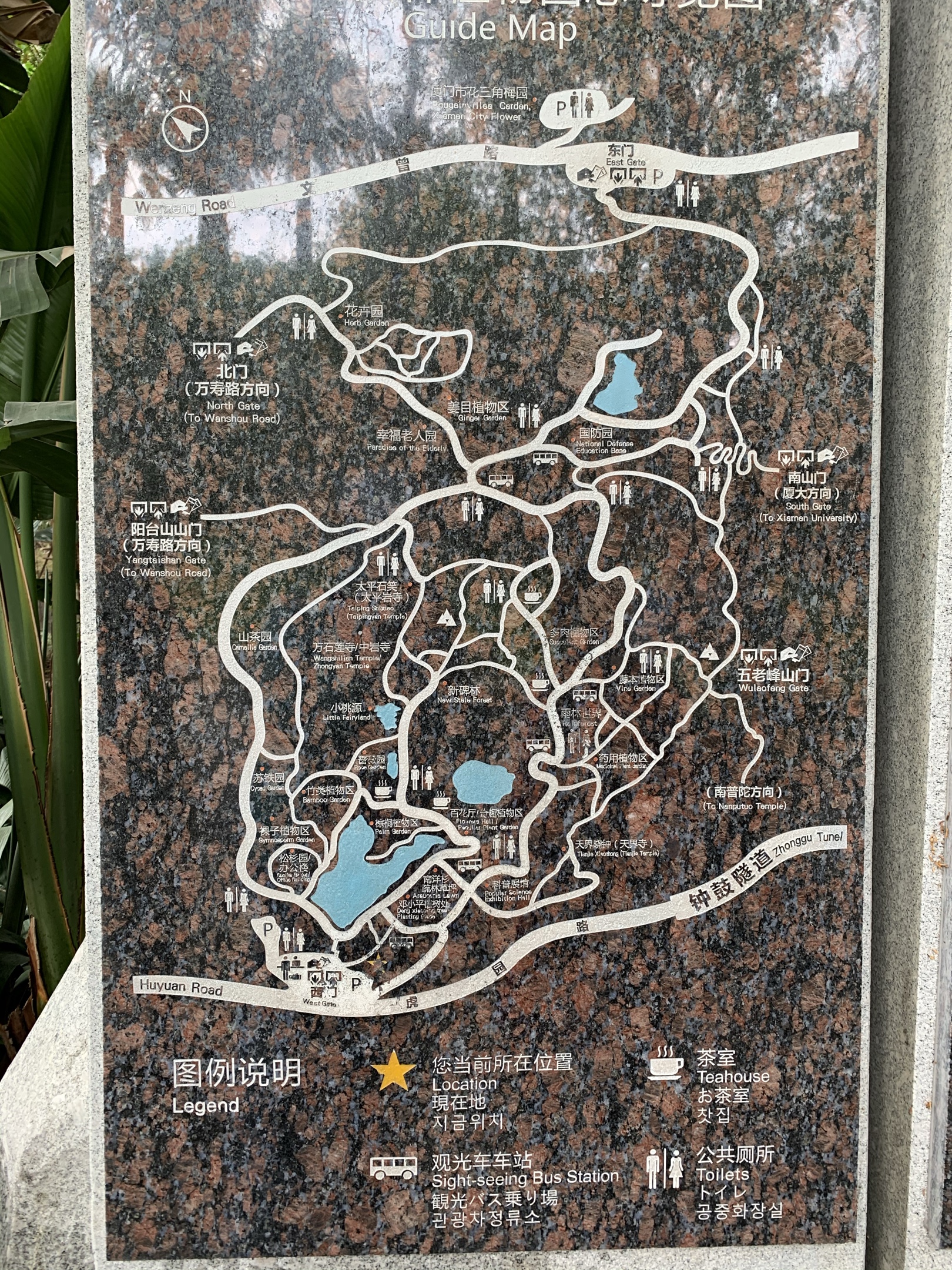厦门植物园高清地图图片