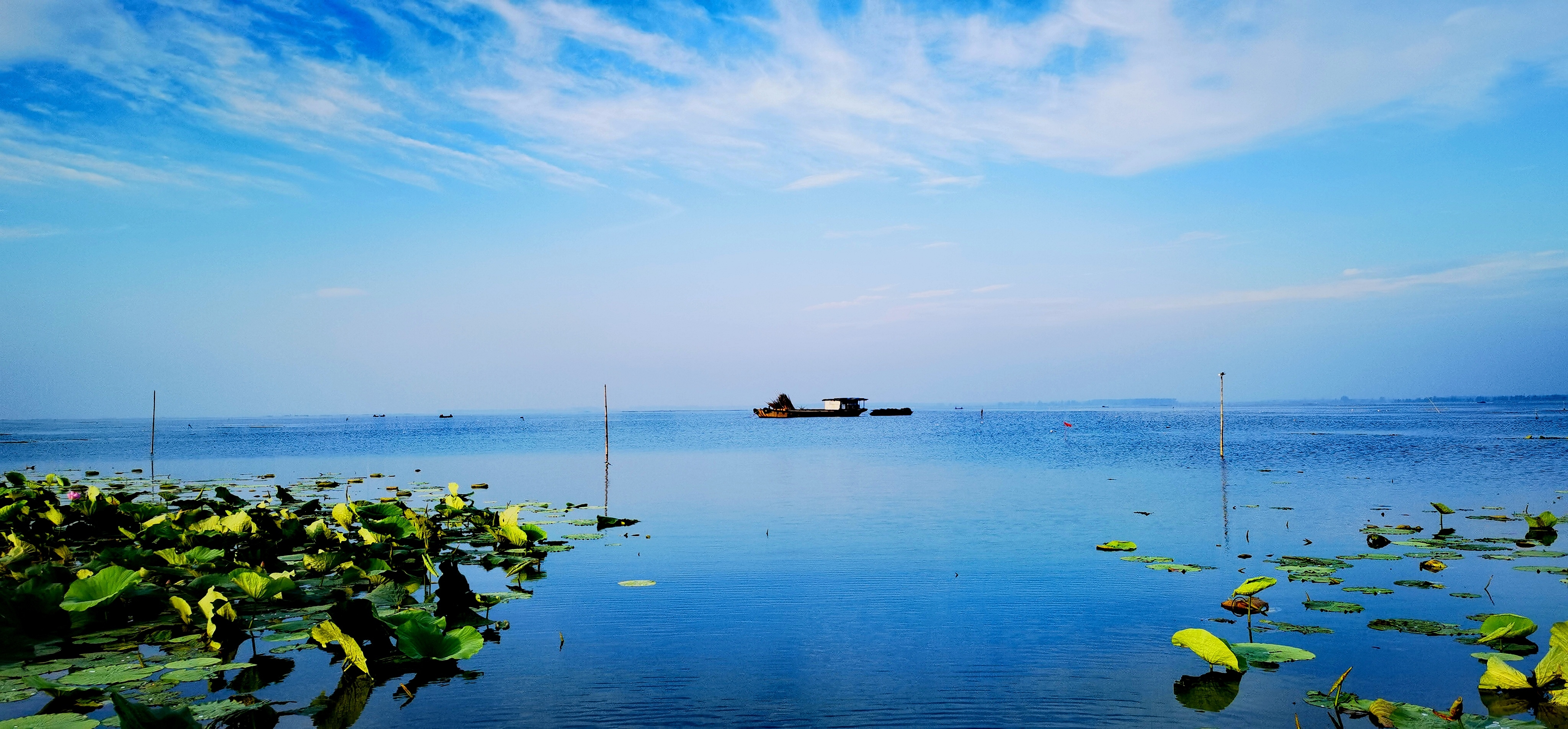 大美微山湖风景图片图片