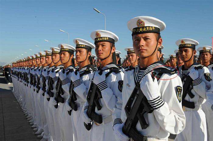 中国人民解放军海军建军七十周年图片来自网络制作大傅晓宇视频朗诵大