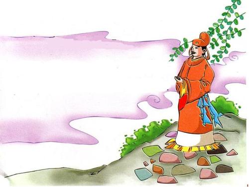 春夜洛城闻笛的插画图片