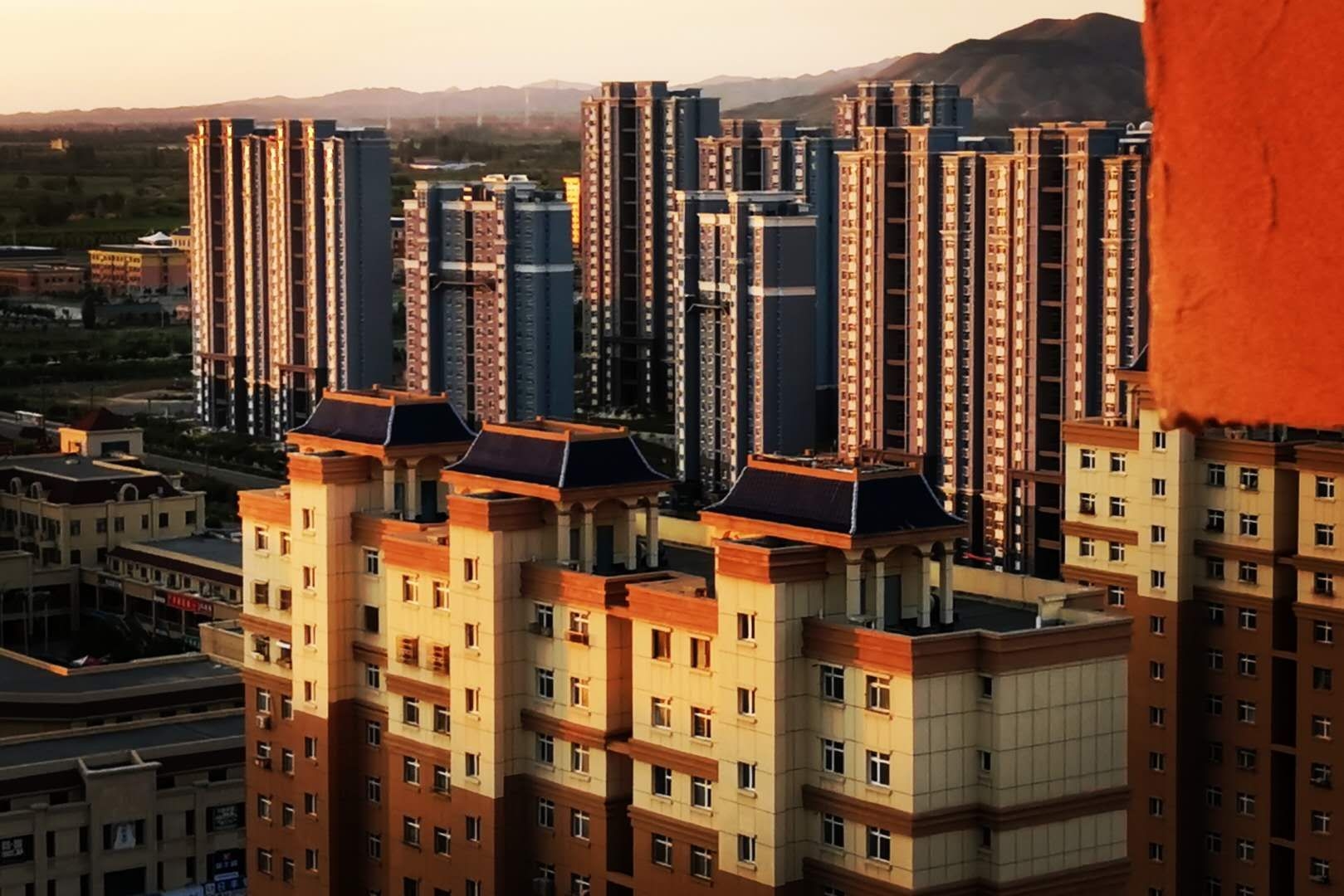 鸟瞰石河子市南区