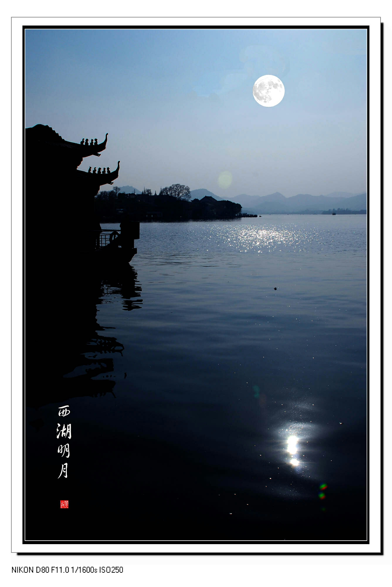 月下等你文字浅笑安然可遇不可求图片来自网络