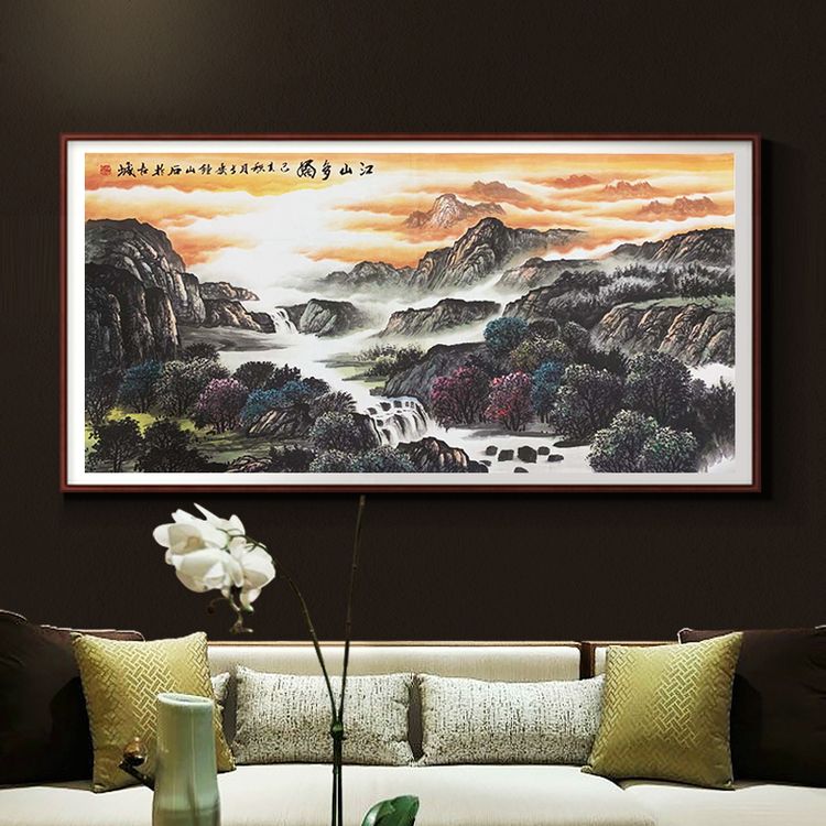 钟山石大师作品《江山多娇》典藏组作品简介