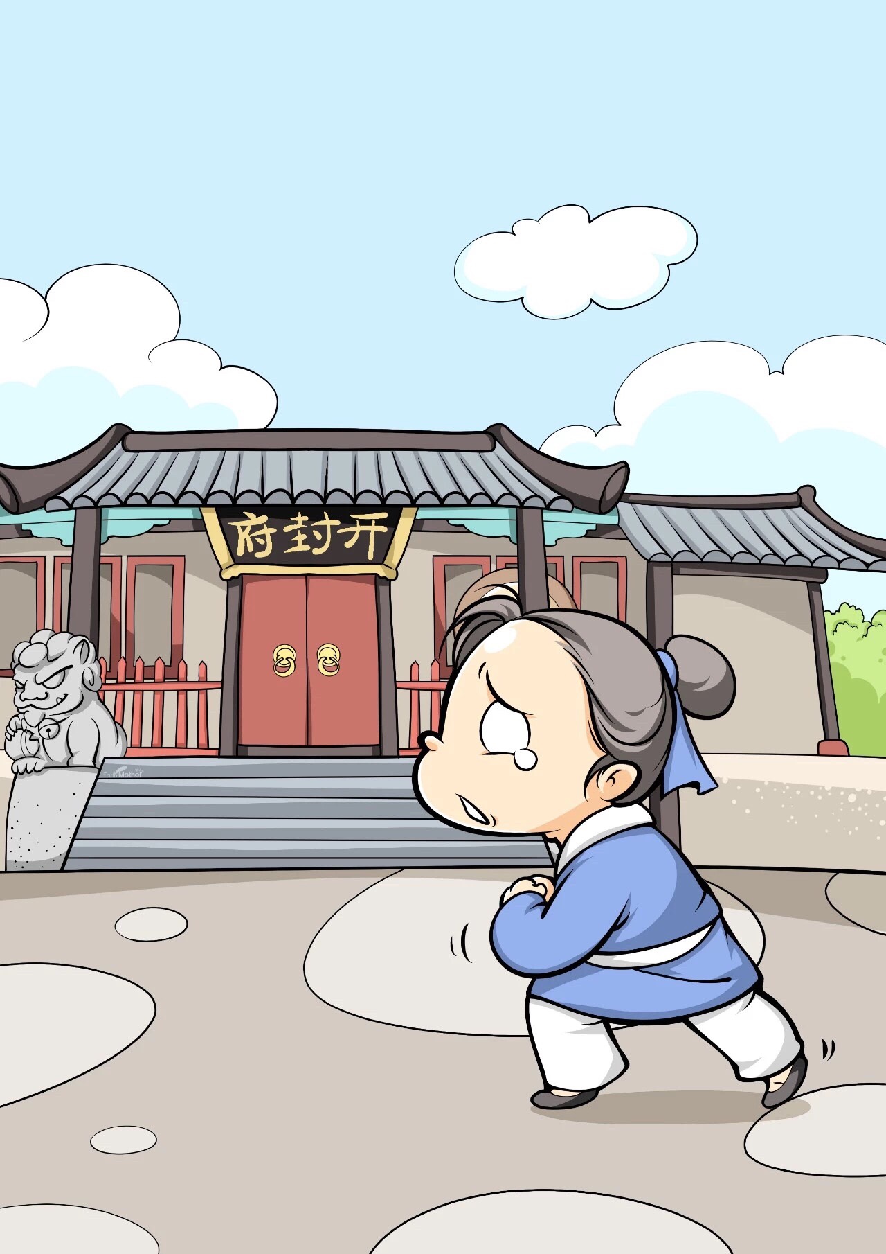 舒悦冷暖漫画一则地暖揭秘之包公断案