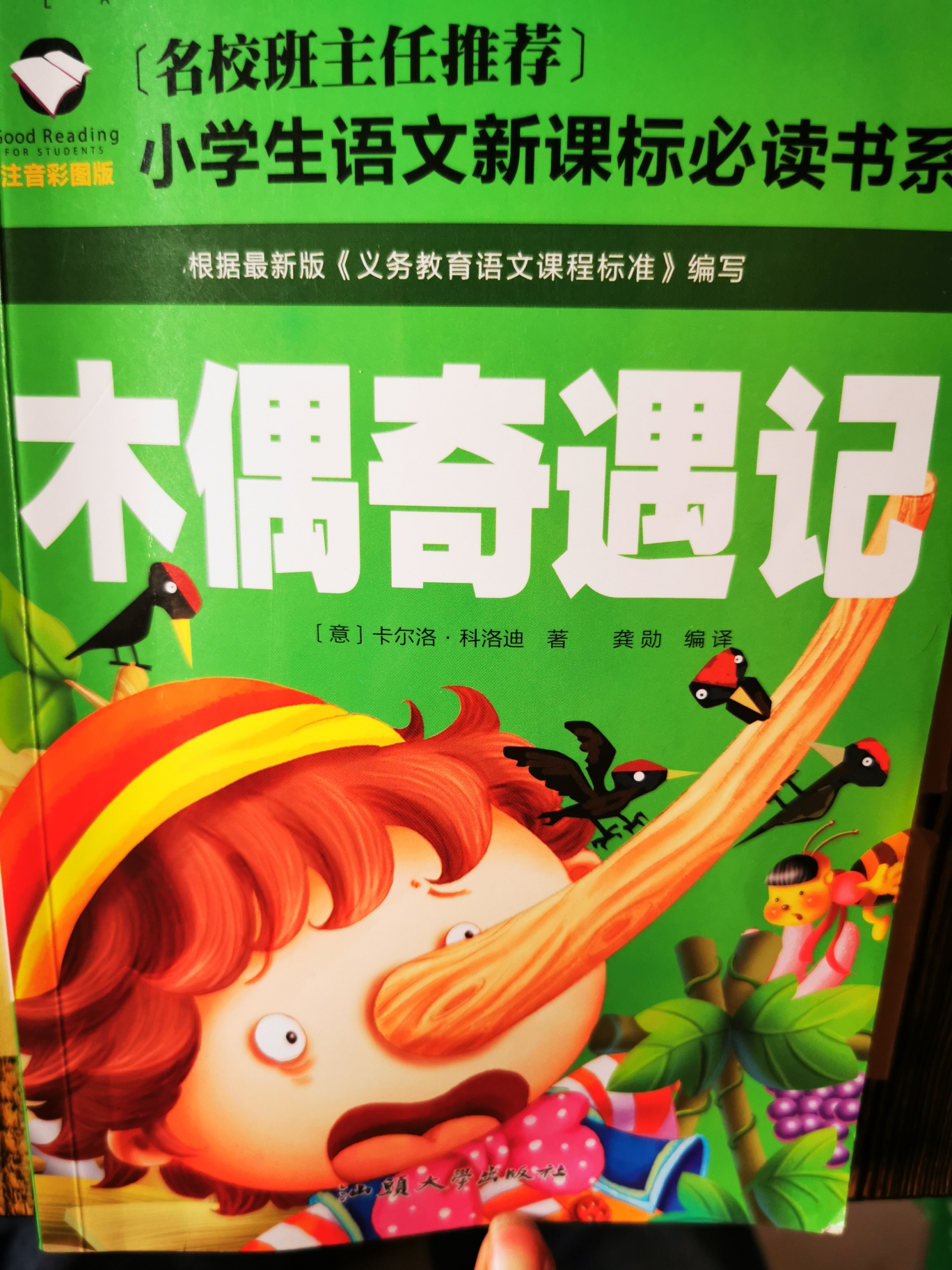 永清县第一小学二年级八班马宇辰推荐好书《木偶奇遇记》