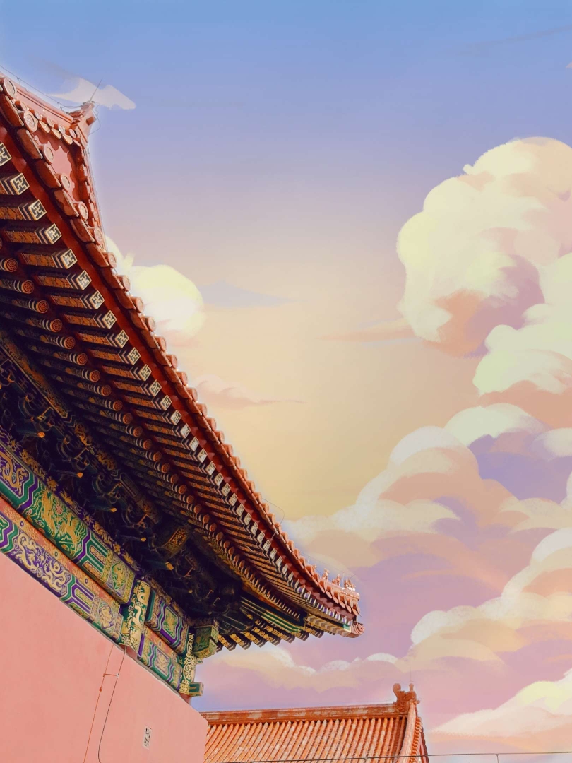 漫画版的故宫秋景美爆了