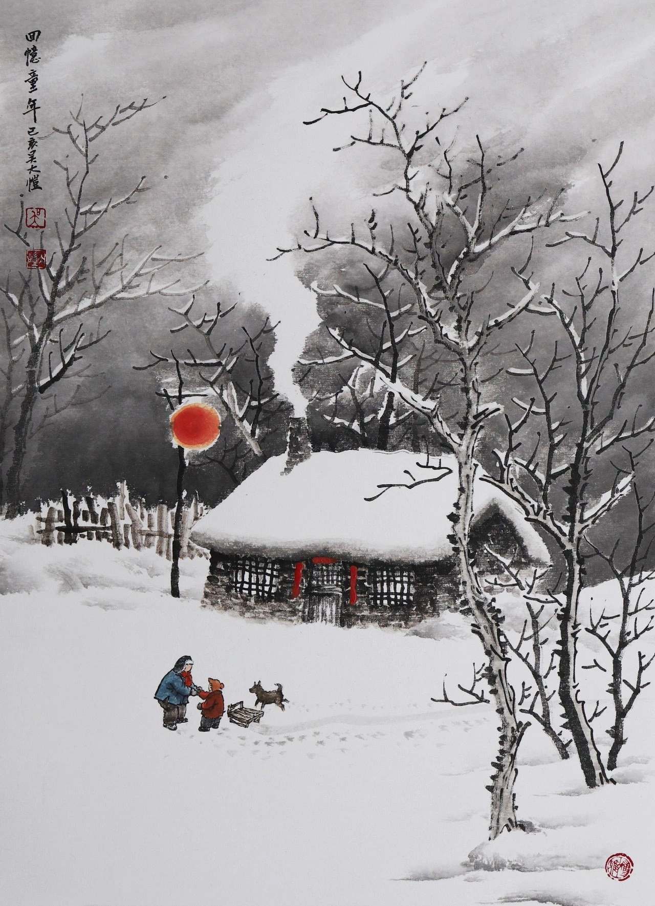 吴大恺禅意雪景系列作品价格