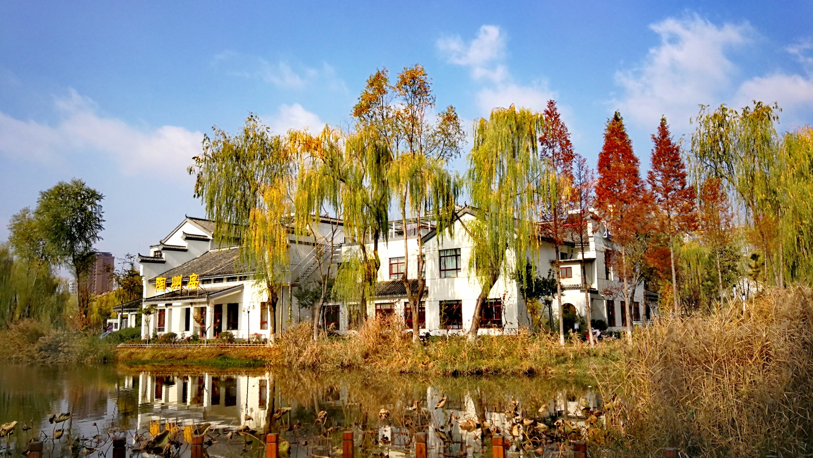 初冬的江南水街