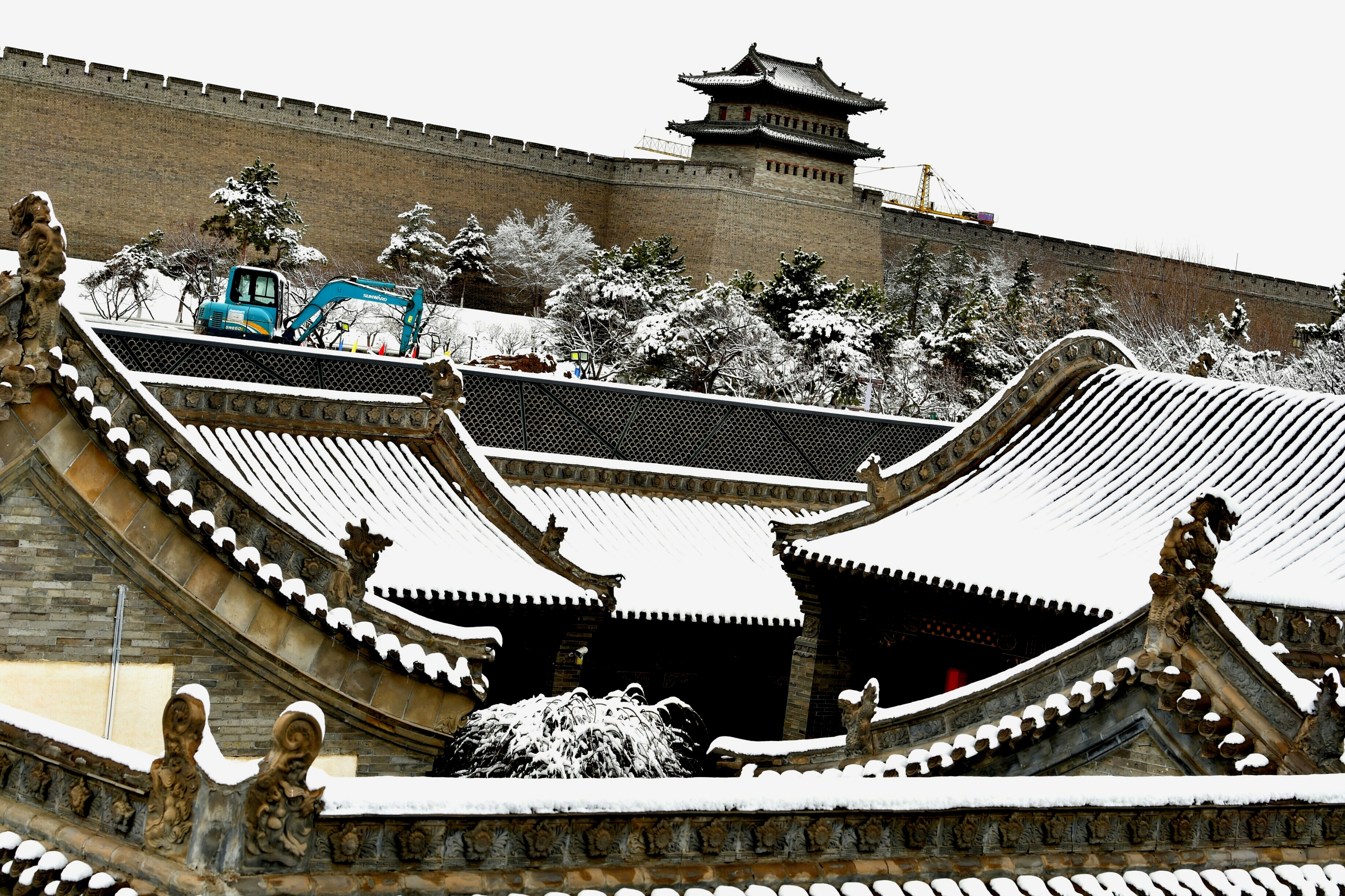 雪景古建筑.【首发】