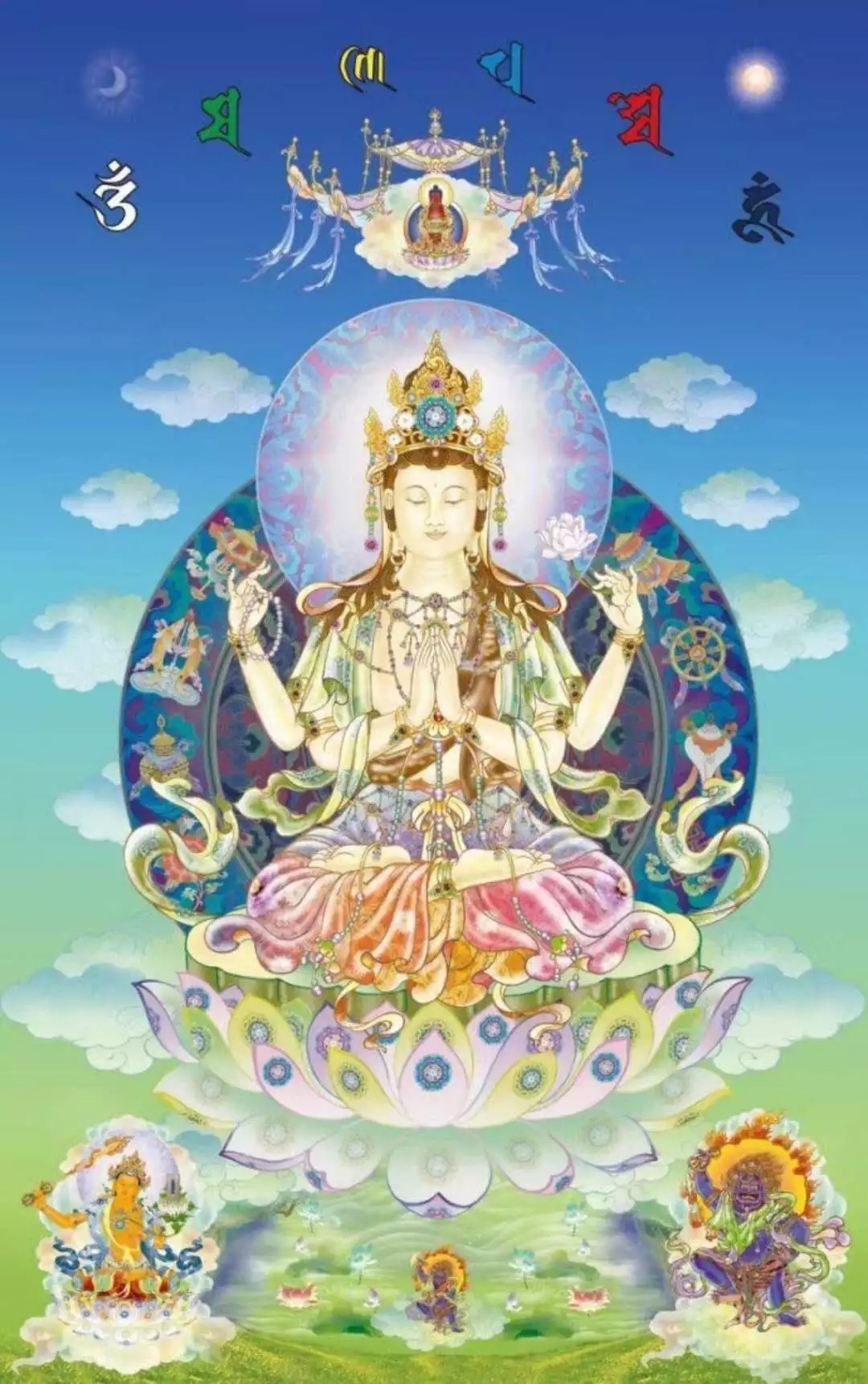 百幅观音相,见者福无量!农历九月十九,恭迎观世音菩萨出家日!