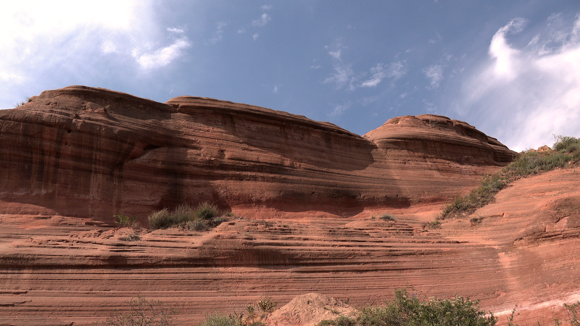 丹霞地貌陕西省榆林市靖边县波浪谷