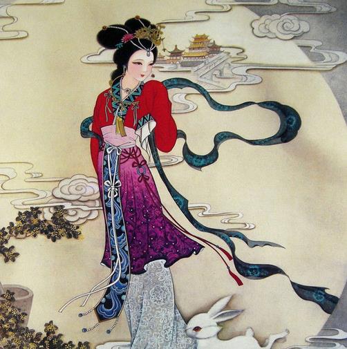 楚袖轻盈姿态美,翩翩起舞露娇羞.霓裳一曲在高楼,幻似嫦娥入眼眸.