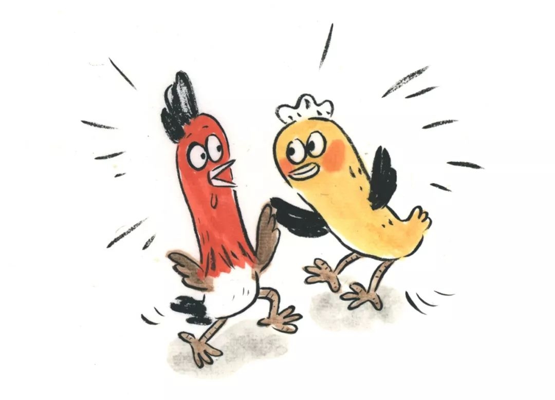 对跳跳鸡和叽叽鸡说溜达鸡灵机一动"不如,我来跟你们学功夫吧!