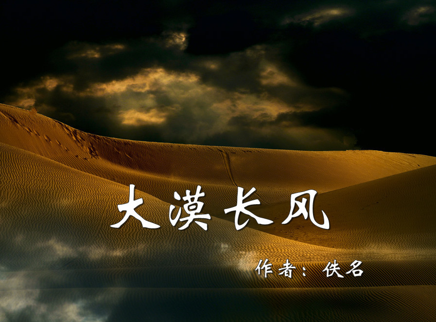 大漠长风作者佚名