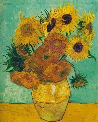 零基础油画梵高系列向日葵