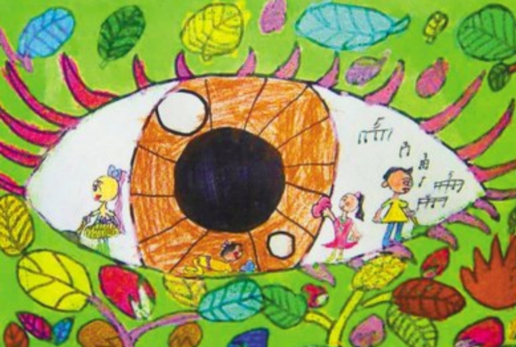 石镜幼儿园小班感官游乐园1美术活动眼睛大发现二2亲子游戏有趣的塑料