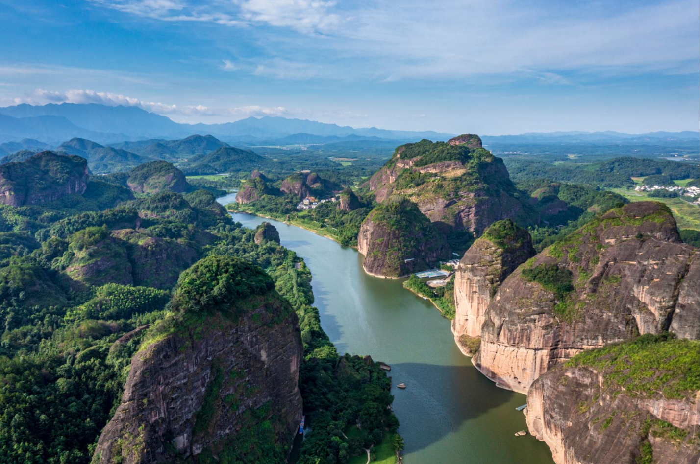 江西龙虎山全景图图片