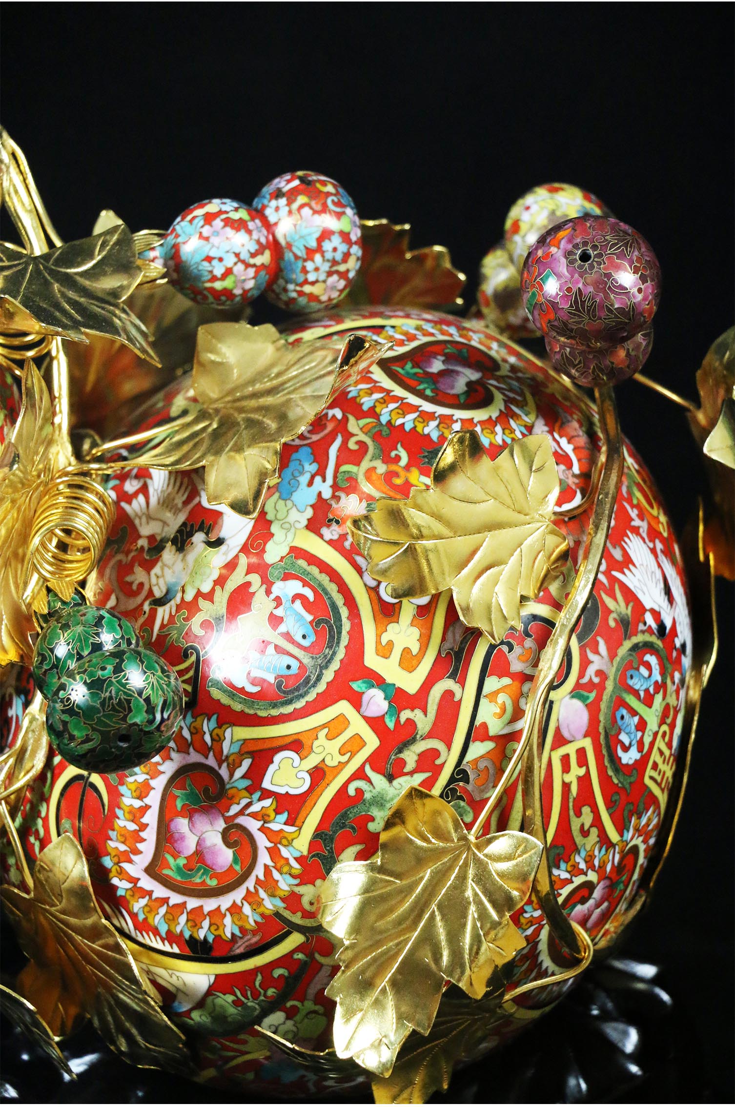 更是当代艺术品收藏投资热点●中国景泰蓝第一人张同禄大师作品,以