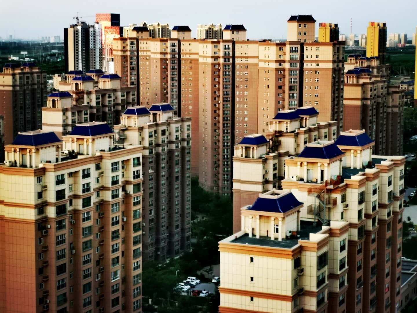 鸟瞰石河子市南区