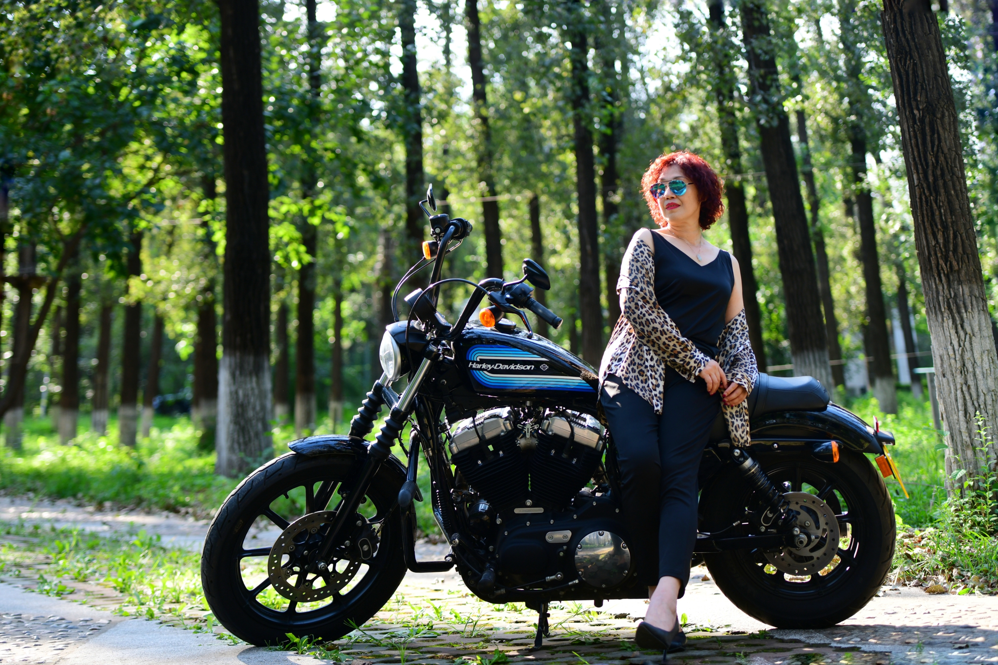 《摩托车人像系列摄影》