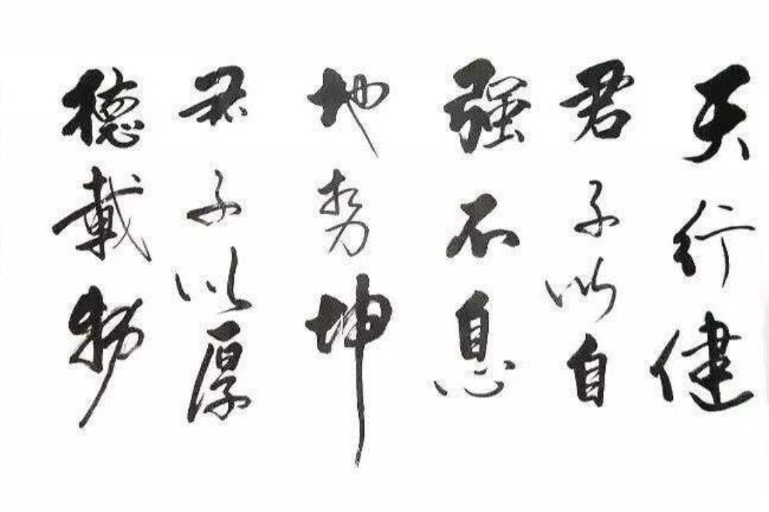 天行健,君子以自强不息,地势坤,君子以厚德载物.