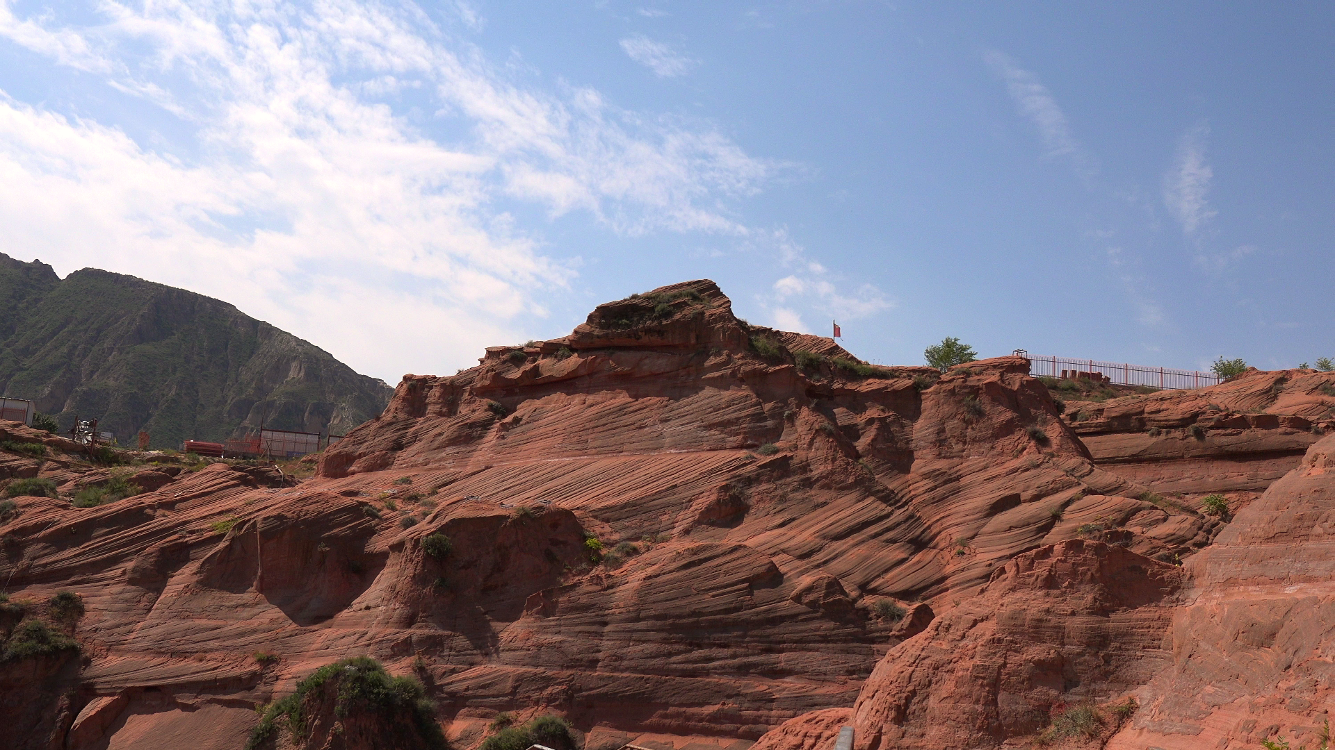 丹霞地貌陕西省榆林市靖边县波浪谷