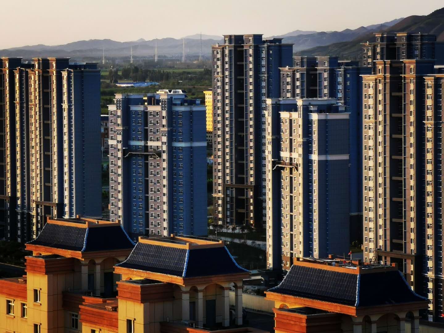 鸟瞰石河子市南区