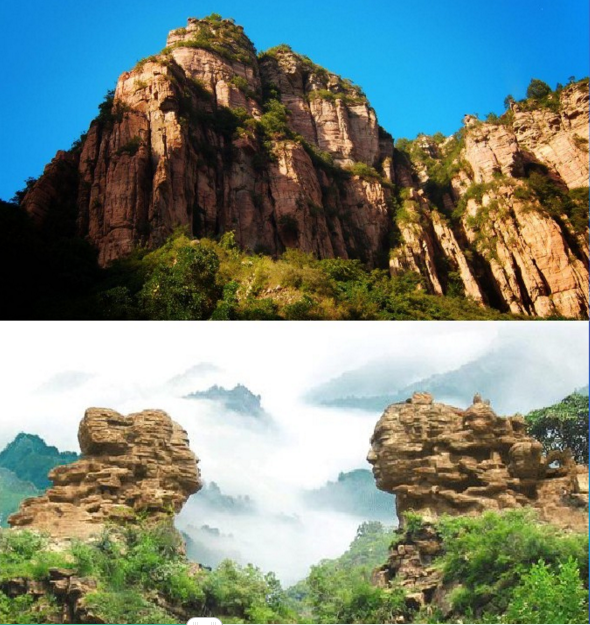 天河山主峰海拔1780米,是牛郎织女传说的源生地,中国爱情山.