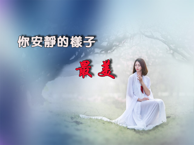 你安静的样子最美
