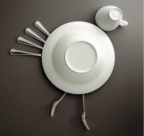 创意摄影,餐桌上的小情趣