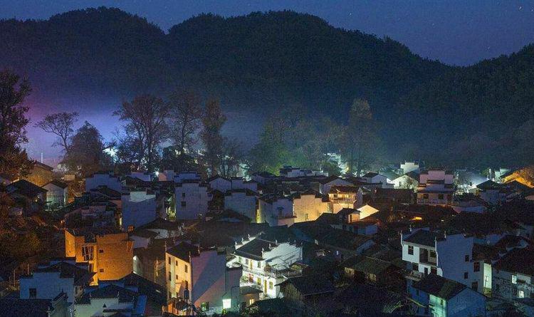 夏夜乡村图片,夏天乡村的夜晚图片,乡村静夜晚图片_大山谷图库